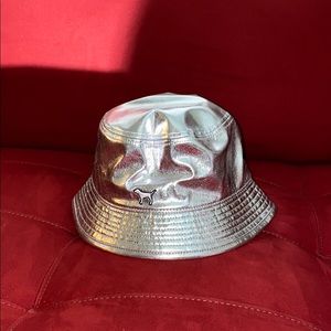 PINK Victoria's Secret Silver Bucket Hat